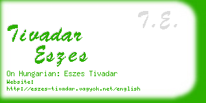 tivadar eszes business card